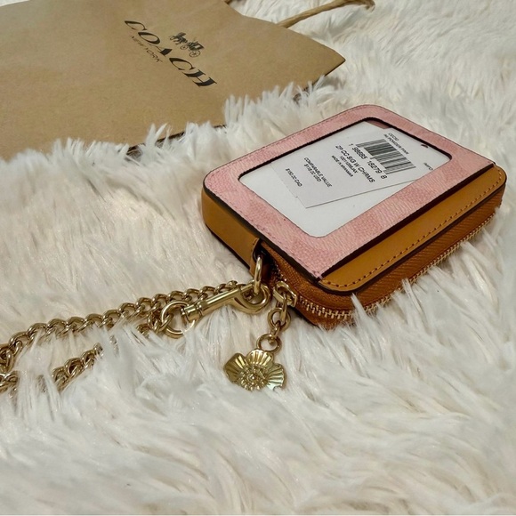 Coach Powder Pink Collection Zip Card Case - Picture 5 of 8